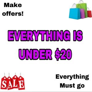 EVERYTHING IS UNDER $20!!!